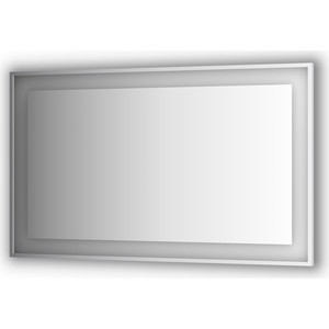 Зеркало в багетной раме поворотное Evoform Ledside со светильником 38 W 150x90 см (BY 2213)
