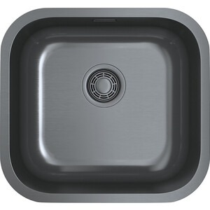 Кухонная мойка Omoikiri Omi 44-U/I GM вороненая сталь (4993191) смеситель для ванны belz b613 3 вороненая сталь b22613 3
