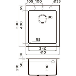 Кухонная мойка Omoikiri Bosen 41 PL платина (4993218)