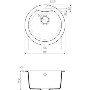 Кухонная мойка Omoikiri Yasugata 48R EV эверест (4993213)