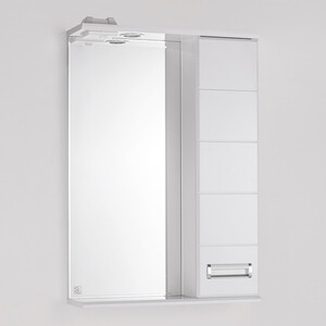 Зеркало-шкаф Style line Ирис 55 с подсветкой, белый (ЛС-00000018) ирис сибирский шугар раш 1 шт