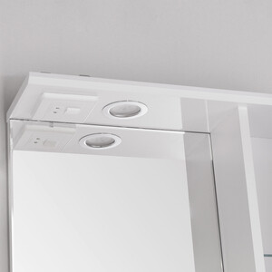 Зеркало-шкаф Style line Ирис 55 с подсветкой, белый (ЛС-00000018)