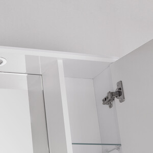 Зеркало-шкаф Style line Ирис 55 с подсветкой, белый (ЛС-00000018)