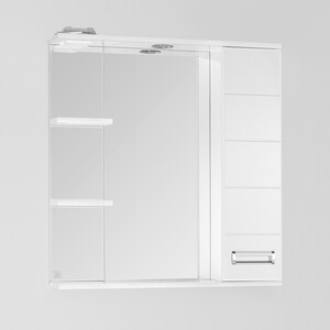 Зеркало-шкаф Style line Ирис 75 с подсветкой, белый (ЛС-00000020) ирис сибирский шугар раш 1 шт