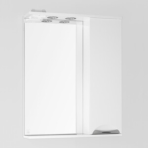 Зеркало-шкаф Style line Жасмин 65 с подсветкой, белый (ЛС-00000041) зеркало style line атлантика 90 с подсветкой белое сс 00002213