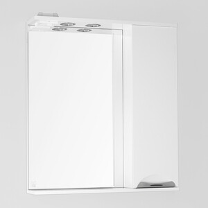 Зеркало-шкаф Style line Жасмин 70 с подсветкой, белый (ЛС-00000042) зеркало вива эллада снежно белый