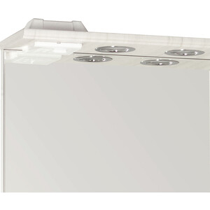 Зеркало-шкаф Style line Олеандр-2 Люкс 65 с подсветкой, рельеф пастель (ЛС-00000202)