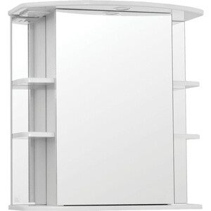 Зеркальный шкаф Style line Лира 70 с подсветкой, белый (ЛС-00000123)