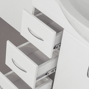 Мебель для ванной Style line Эко Стандарт №25 L ящики слева, белая