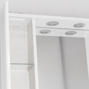 Зеркало-шкаф Style line Панда 100 с подсветкой, белый (ЛС-00000239)