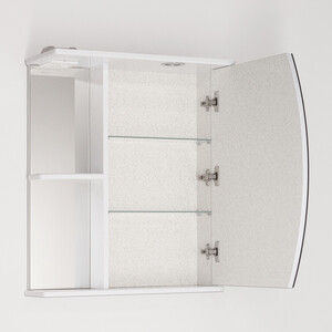 Зеркальный шкаф Style line Камелия 60 с подсветкой, белый (ЛС-00000122)