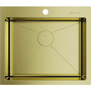 Кухонная мойка Omoikiri Akisame 59 LG светлое золото (4973082) пневматическая кнопка omoikiri sw 01 lg для измельчителя светлое золото 4996042