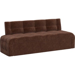 Кухонный диван Мебелико Люксор микровельвет (коричневый) диван угловой мебелико белла у эко кожа коричневый левый
