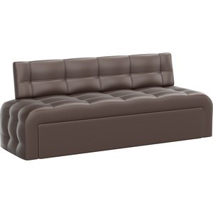 Кухонный диван Мебелико Люксор эко-кожа (коричневый) угловой диван мебелико милфорд рогожка коричневый правый угол