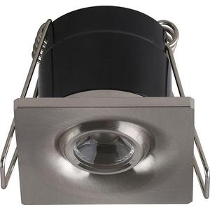 Встраиваемый светодиодный светильник Horoz 1W 4200К матовый хром 016-038-0001 - фото 1