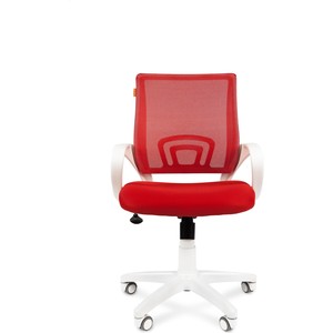 Офисное кресло Chairman 696 белый пластик TW-19/TW-69 красный офисное кресло chairman 696 белый пластик tw 10 tw 05 синий