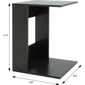 Стол журнальный Мебелик BeautyStyle 3 венге, без стекла (П0001875)