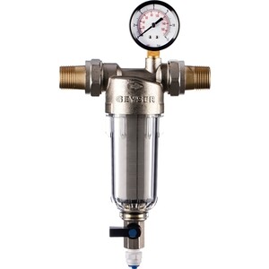 Фильтр предварительной очистки Гейзер Бастион 112 3/4'' (с манометром, для холодной воды, d60) (32671) фильтры для фонтана воды для домашних животных 4шт