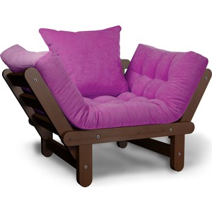 Кресло Arsko Сламбер орех-фиолетовый вельвет диван arsko магнус мини орех фиолетовый вельвет