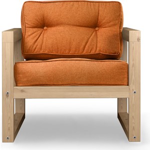Кресло Arsko Астер сосна-оранжевая рогожка.