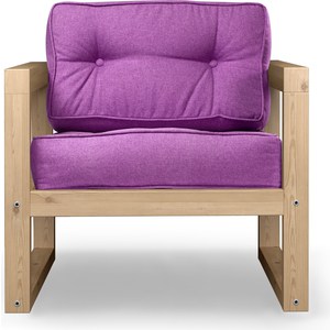 Кресло Arsko Астер сосна-фиолетовая рогожка.