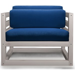 Кресло Arsko Магнус бел дуб-синий вельвет. шкаф комбинированный с 3 дверьми это мебель абрис пм 332 25 исп 3 дуб адриатика синий белый