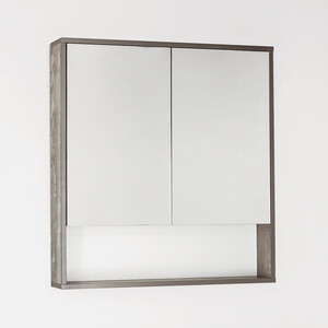 Зеркальный шкаф Style line Экзотик 75 бетон (ЛС-00000398) шкаф 2 х дверный хелен 2213 м1 800 × 500 × 1850 мм дуб вотан бетон чикаго