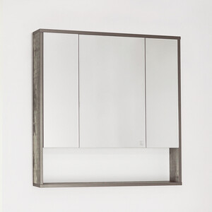 Зеркальный шкаф Style line Экзотик 80 бетон (ЛС-00000399) шкаф 2 х дверный хелен 2213 м1 800 × 500 × 1850 мм дуб вотан бетон чикаго