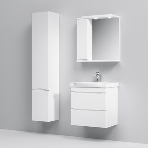 Мебель для ванной Am.Pm Like 65 подвесная, два ящика, белый глянец корзина органайзер для ящика 25x16x9 см белый