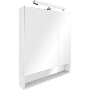 Зеркальный шкаф Roca Gap 70 белый глянец (ZRU9302886) зеркальный шкаф lemark universal 90х80 белый глянец lm90zs u