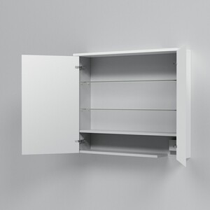 Зеркальный шкаф Am.Pm Spirit 80 с подсветкой, белый глянец (M70MCX0801WG)