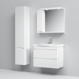 Мебель для ванной Am.Pm Like 80 подвесная, два ящика, белый глянец мебель для ванной cersanit moduo 50 два ящика белая