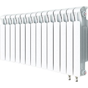 Радиатор биметаллический RIFAR Monolit Ventil 500 14 секций, нижнее правое подключение (RM50014 НП50)