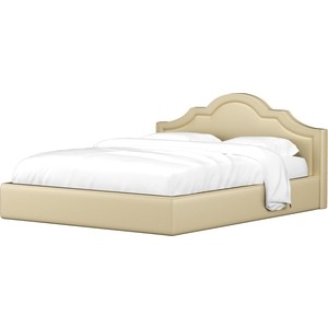 Кровать АртМебель Афина эко-кожа бежевый кровать мебелико сицилия эко кожа бежевый