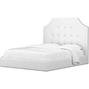 Кровать Мебелико Кантри эко-кожа белый кровать двуспальная мебелико герда экокожа беж