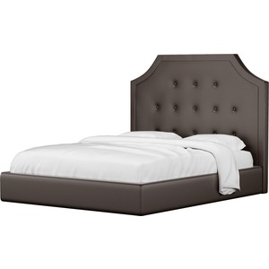 Кровать Мебелико Кантри эко-кожа коричневый кровать двуспальная мебелико герда экокожа коричневая