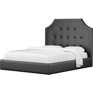 Кровать Мебелико Кантри эко-кожа черный интерьерная кровать мебелико камилла эко кожа бело