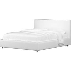 Кровать Мебелико Кариба эко-кожа белый интерьерная кровать мебелико камилла эко кожа бело