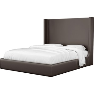 Кровать АртМебель Ларго эко-кожа коричневый кровать мебелико кариба эко кожа коричневый
