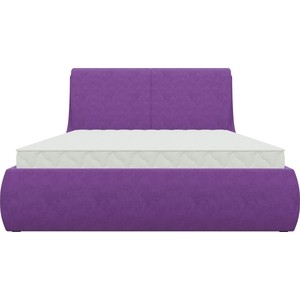 Кровать АртМебель Принцесса микровельвет фиолетовый