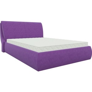 Кровать Мебелико Принцесса микровельвет фиолетовый