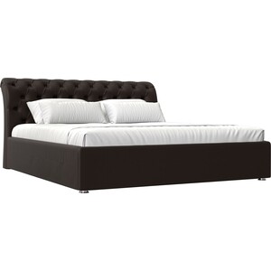 Кровать АртМебель Сицилия эко-кожа коричневый кровать мебелико кариба эко кожа коричневый