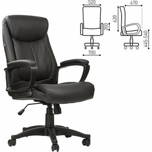 Кресло офисное Brabix Enter EX-511 экокожа черное (530859)