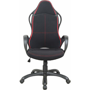 Кресло офисное Brabix Force EX-516 ткань черное/вставки красные (531571) кресло офисное brabix premium omega ex 589 экокожа черное 532094