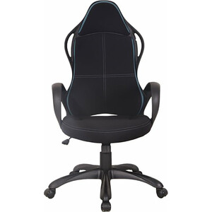 Кресло офисное Brabix Force EX-516 ткань черное/вставки синие (531572) кресло офисное brabix focus ex 518 ткань серое 531576