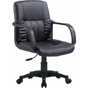 Кресло оператора Brabix Hit MG-300 с подлокотниками экокожа черное (530864) кресло офисное brabix enter ex 511 экокожа коричневое 531163