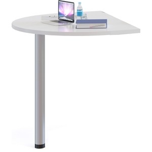 Стол приставной СОКОЛ СПР-03 белый журнальный столик genglass металлический приставной genglass horsix ggt 14 3 3 s белый с белой столешницей