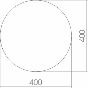 Зеркало Mixline Комфорт 40х40 круглое (4620001981366) Комфорт 40х40 круглое (4620001981366) - фото 2