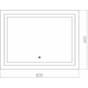 Зеркало Mixline Ливия 80х60 с подсветкой, сенсор (4620001985302)