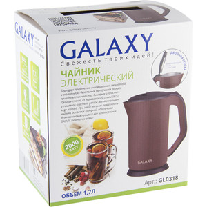Чайник электрический GALAXY GL0318 коричневый - фото 5